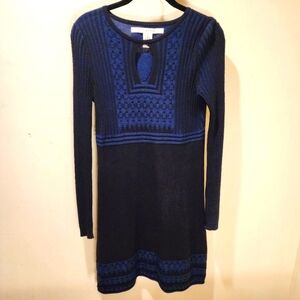 Max Studio Women's Cotton Blend Long Sleeves Sweater Dress size S